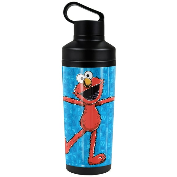 Sesame Street Official Elmo Character 18 oz Insulated Water Bottle, Leak Resistant, Vacuum Insulated Stainless Steel with 2-in-1 Loop Cap