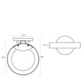 thumbnail image 2 of Sonneman 2650.25W Light Guide Ring 1 Light 1-1/2" Tall Led Wall Sconce - White, 2 of 7