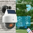 thumbnail image 2 of 1Pack Bionic Spotlight, Outdoor LED Solar Motion Sensor Security Lights, Simulation Fake Dummy Camera Solar Light for Garage Yard Driveway Pathway (Black), 2 of 8