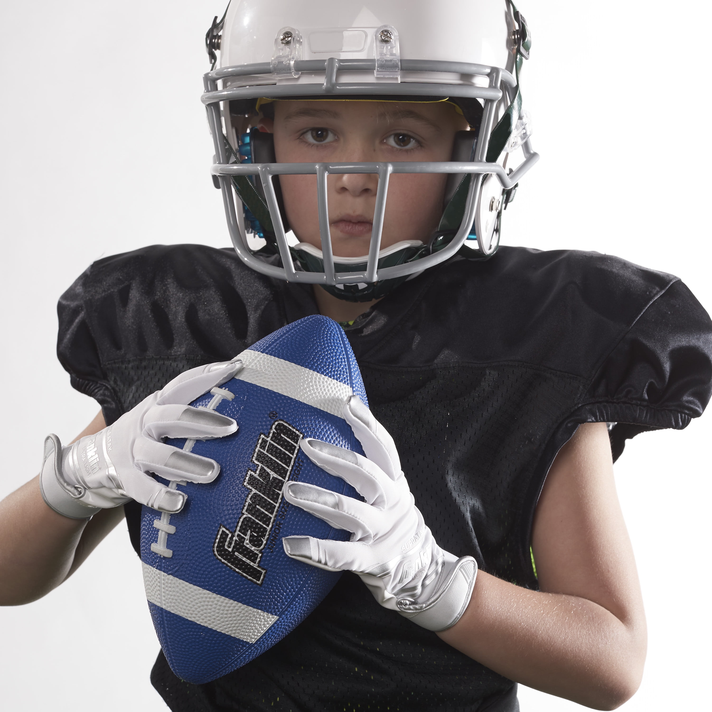 Franklin Sports Junior Size Rubber Football, Black - Walmart.com