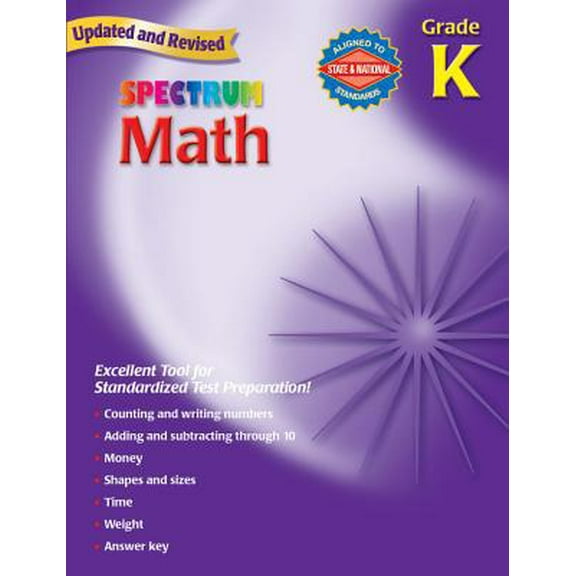 Pre-Owned Spectrum Math, Grade K (Paperback) 076963690X 9780769636900