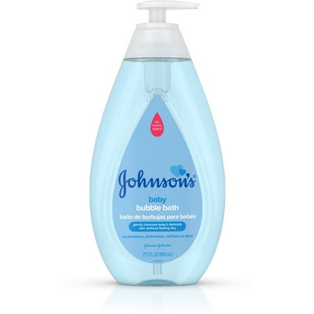 Johnson's Paraben Free Baby Bubble Bath Gentle Skin Care, 27.1 oz, 3 Pack