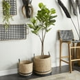 thumbnail image 3 of DecMode 63" Artificial Fiddle Leaf Tree in Realistic Leaves and Black Melamine Pot, 3 of 9