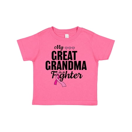 Inktastic Breast Cancer Awareness My Great Grandma is a Fighter Boys or Girls Toddler T-Shirt