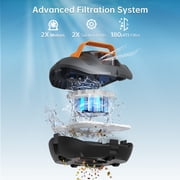CoasTeering Pool Vacuum Robot, Cordless Pool Cleaner Robot with 100 Mins Runtime, Ideals for Above ground pools
