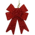 thumbnail image 3 of Iconikal Luxury No-Mess Glitter Bows 5x7-inches, 12 Pack, Red, 3 of 3