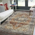 thumbnail image 2 of Tzou Area Rug 5x7 Vintage Retro Rug Indoor Door Mat Non Slip Carpet for Living Room Bedroom, Bronze, 2 of 7