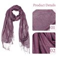 thumbnail image 3 of KAKOWELY Shawl Wrap Púrpura Con De Borlas Y Para De Fiesta, 3 of 6