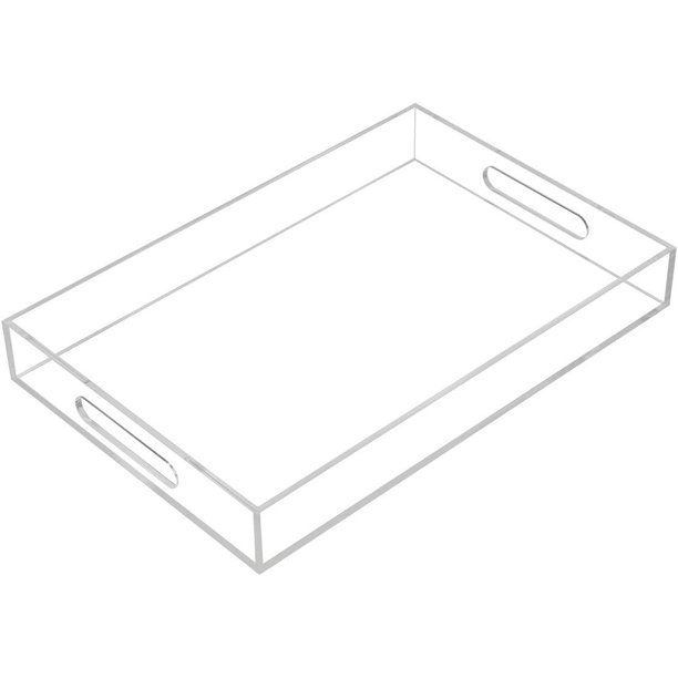 Bandeja Servicio Acrílico Mesa Transparente Elegante para