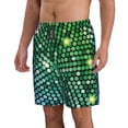 thumbnail image 2 of Balery Green Disco Lights Traje de Baño Estilo Hawaiano para Hombre, Shorts de Secado Rápido con Bolsillos-Medium, 2 of 6
