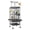 Black, variant on TidBay 61" Extra Large Bird Cage, Corner Wide Parrot Cage, Large Wrought Iron Rolling Bird Cage with 360 Degree Wheels for African Grey Parrots, Macaw Rooftop Play & Lock Protection