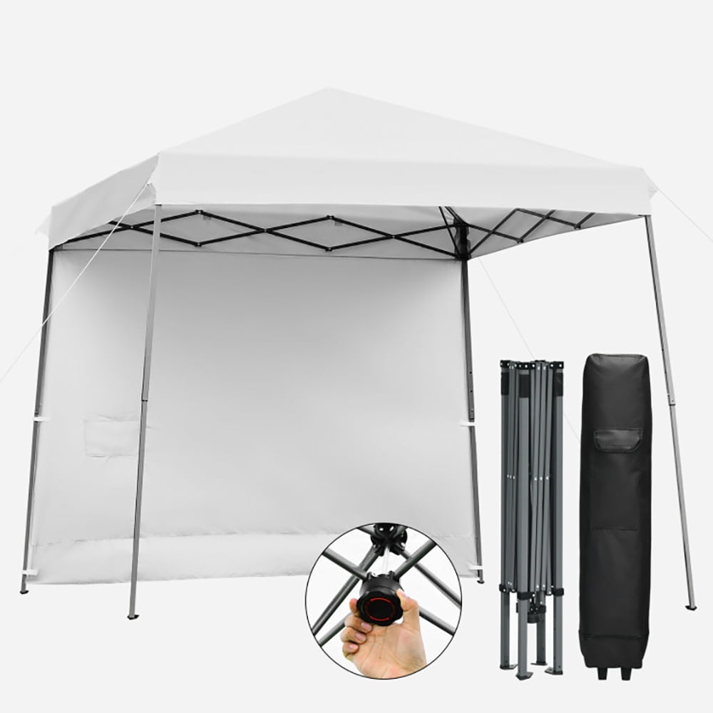 Aimee Lii 10 x 10 Feet Pop Up Tent Slant Leg Canopy with Detachable Side Wall, Waterproof Shelter, White Aimee Lii 10 x 10 Feet Pop Up Tent Slant Leg Canopy with Detachable Side Wall, Waterproof Shelter, White