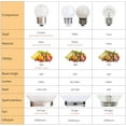 thumbnail image 2 of 15 Pack Frosted LED Replacement Bulbs, Low Wattage Led Bulb,1.5W Equivalent 15 Watt, E26 Standard Base, 6000K White, Small Globe Light Bulb for Outdoor Patio String Lights Ceiling Fan, 2 of 7
