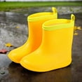 thumbnail image 2 of Gelikeya Girls Rain Boots Waterproof Soft and Breathable Bucket Shoes Boys' Fashion (Yellow, Size 5.5-6 Years), 2 of 6