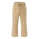 thumbnail image 4 of Pantalones de cintura alta y pierna ancha con cordón para mujer - Pantalones elásticos de poliéster con bolsillos para todas las estaciones, 4 of 5
