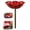 1pc, variant on Handmade Metal Flower Garden Stakes Bird Bath Bee Watering Station, Garden Outside Pollinators Birdbaths Bowl, Hummingbird Fountain Butterfly Water Feeder