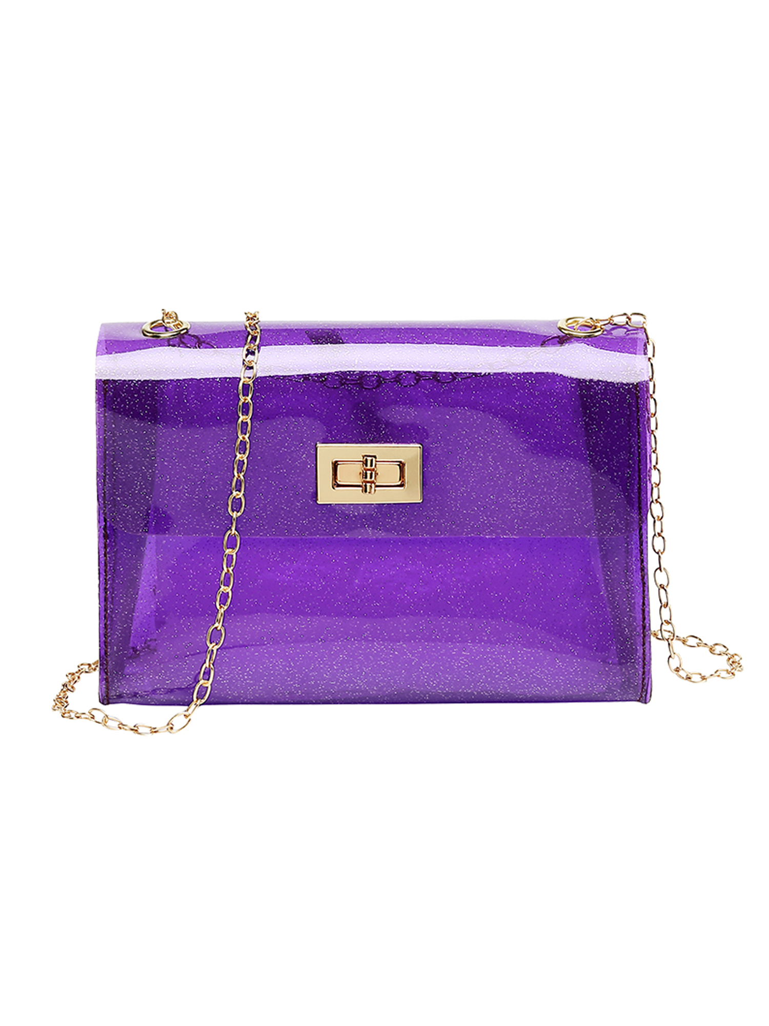 clear transparent shoulder bag