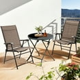 thumbnail image 4 of Gymax Set of 4 Folding Portable Patio Chairs Yard Outdoor w/ Armrests & Backrest, 4 of 10