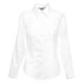 thumbnail image 1 of Fruit Of The Loom- Camisa de manga larga entallada Oxford para mujer (Blanco), 1 of 1
