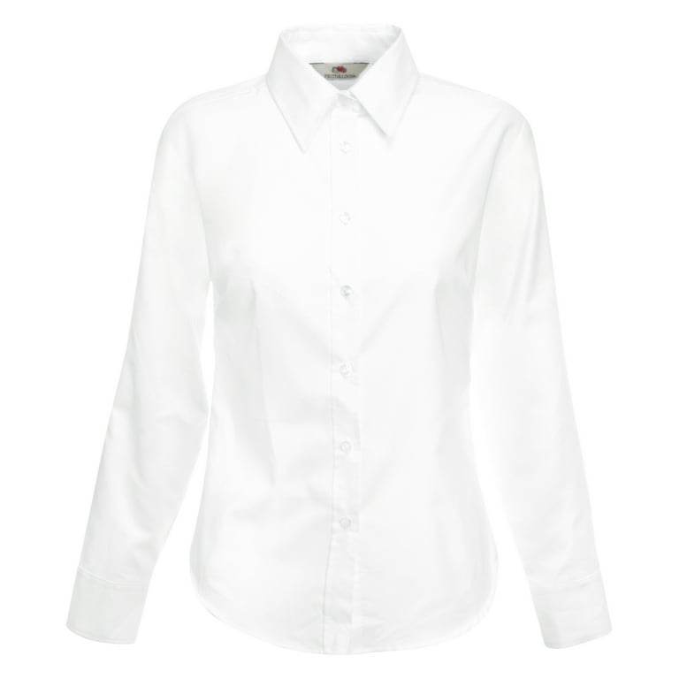 womens white oxford shirt walmart