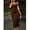 Coffee Brown, variant on Womens Coffee Brown Off-Shoulder Fitted Bodycon Dress