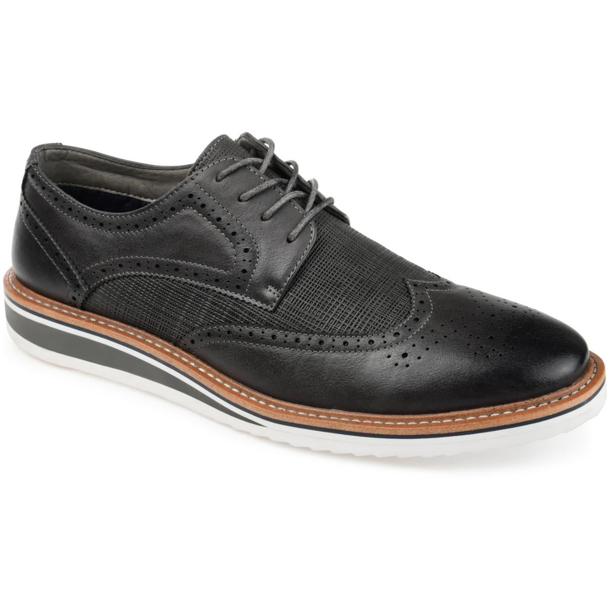 Thomas & Vine Mens Taggert Plain Toe Lace-up Derby - Walmart.com display picture 3