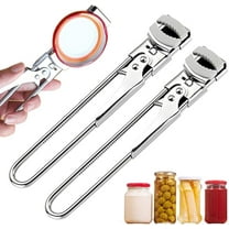 Adjustable Stainless Steel Jar Opener, 2026 New Metal Jar Opener for Canning Lids, Multifunctional Can Bottle Jar Lid Opener for Seniors(2pcs)