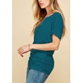 thumbnail image 4 of Made by Johnny Women's Dolman Drape Top with Side Shirring XL TEAL, 4 of 6