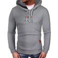 thumbnail image 3 of hopeusnice Men's Fashion Solid Color Sweatshirt Pants Tracksuit Pants Workout Activewear Casual Fall Elastic Waist Drawstring Lounge Trousers Gray S, 3 of 9