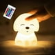 thumbnail image 1 of Kids Night Light, Remote Control Soft Silicone Puppy Dog Night Lamp Baby Nursery Night Lights Rechargeable, Color Changing Bedside Night Light, 1 of 5