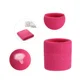 thumbnail image 4 of Conjunto de muñequeras y diademas para el sudor - Banda deportiva de algodón (1 diadema + 2 muñequeras) - Rosa, 4 of 5