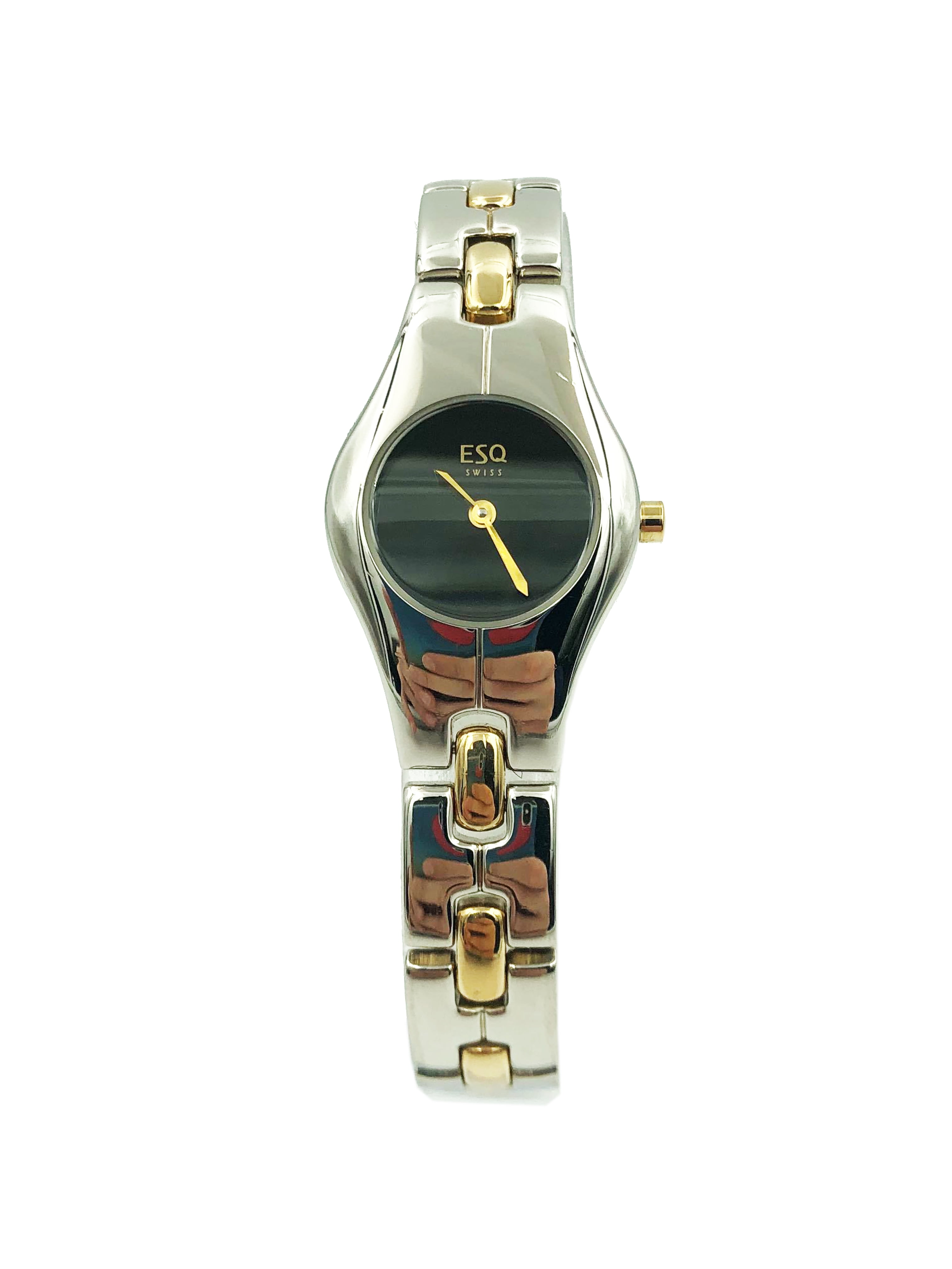 Pre-Owned ESQ Flair Steel Case White MOP Dial Mineral 