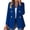 Blue, variant on Staron Women's Casual Blazer Short Sleeve Button Pocket Collared Slim Fit Suit Coat Jacket, Blue XL