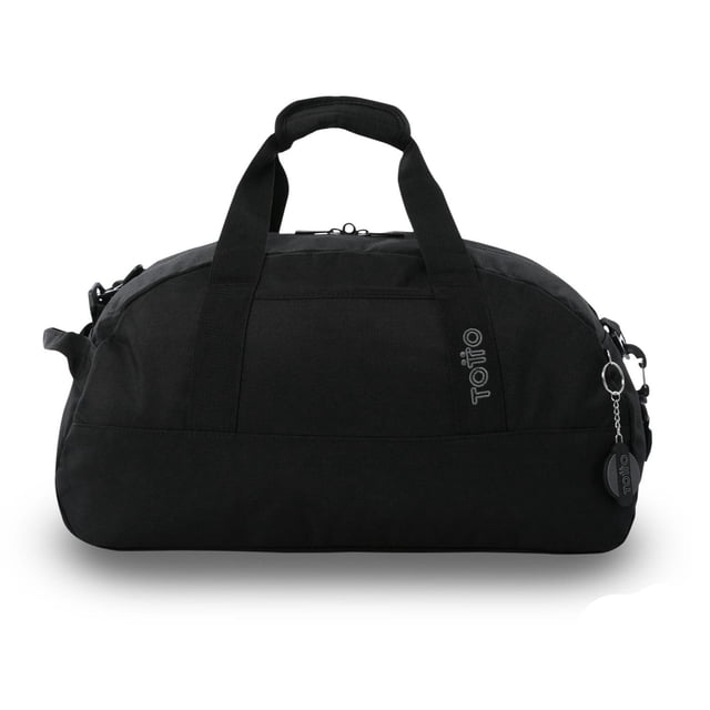 TOTTO Maleta Deportiva - Bolsa de Viaje | Chica | con Asa y Correa de Hombro Removible ACTIVE S negro CH