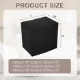 thumbnail image 2 of Knitted Jacquard Polyester Square Ottoman Cover Fit Length 13"-18", Black, 2 of 6