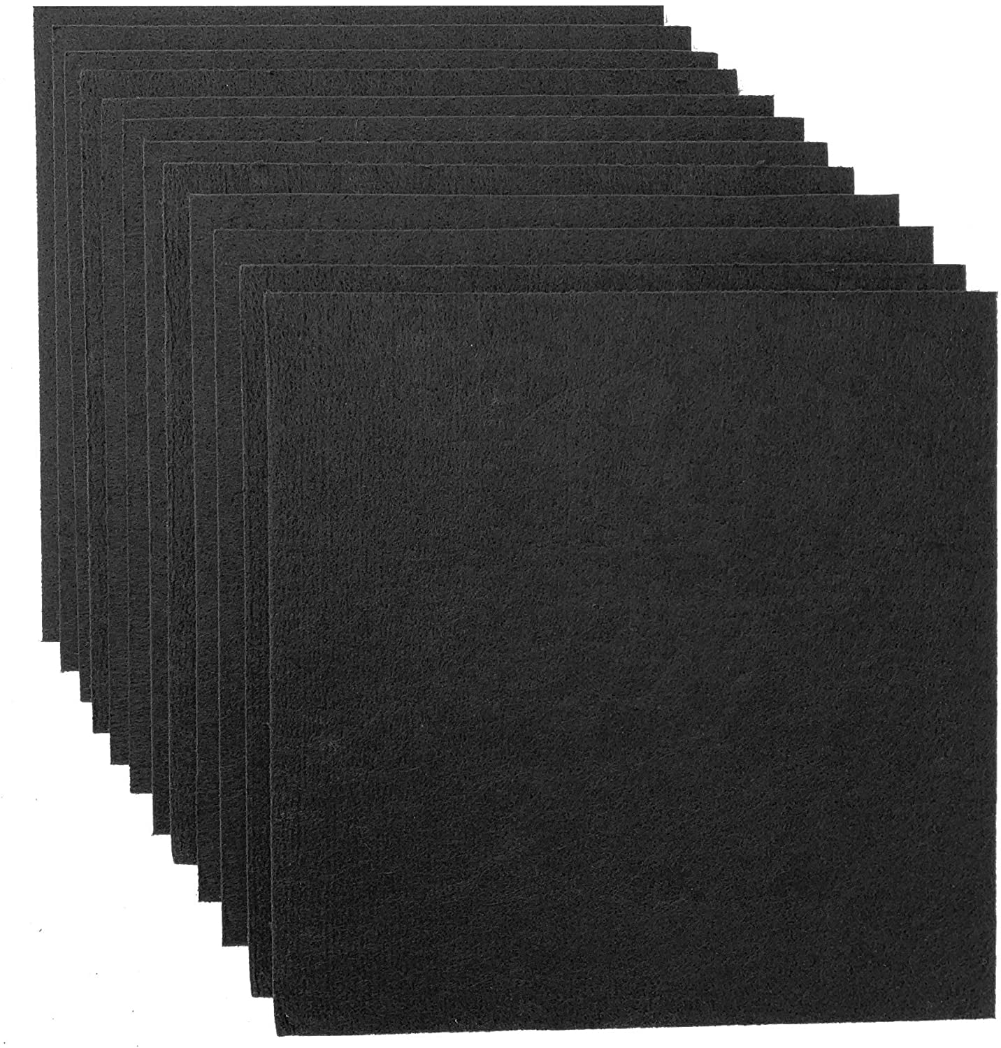 12 Pack Set Acoustic Absorption Panel, 12 X 12 X 0.4 Inches Black