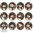 thumbnail image 3 of 12 Pack Snowman Diamond Painting Christmas Ornaments, Wooden DIY Rhinestone Hanging Pendant Kit, Snowman‑Themed Hand‑Made Craft for Xmas Tree Decoration Holiday Gift, 3 of 7