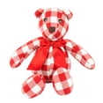 thumbnail image 1 of Oso de Peluche Fredo 40 cm Artesanal Cuadros - Hecho en México, 1 of 4