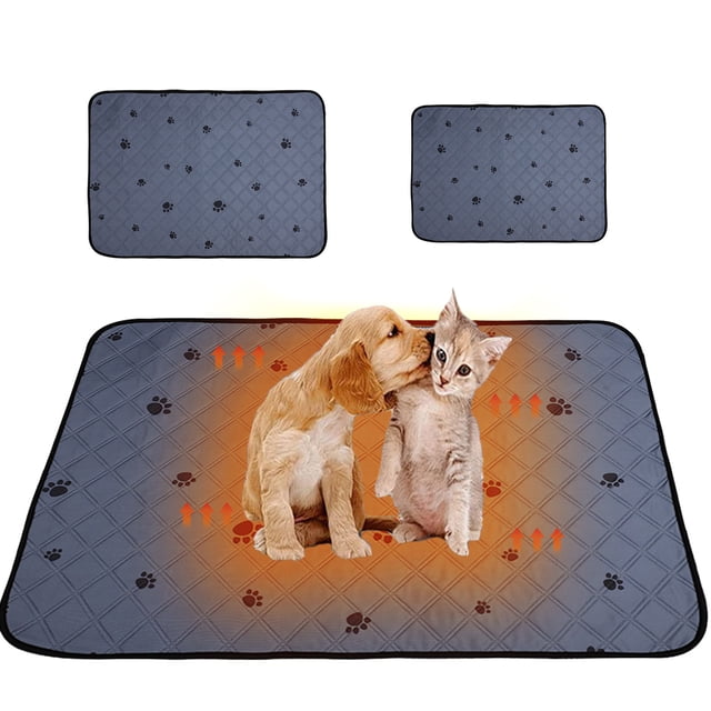Fiudx Cama Autocalentable para Mascotas, Tapete Térmico Autocalentable, Base Antideslizante, Cómoda y Acogedora para Perros y Gatos, Lavable a Máquina, para Uso En Interiores y Exteriores, Tamaño 71