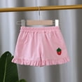 thumbnail image 6 of YTDSCS Kids Toddler Summer Shorts for Girls 1-5Y Shorts Little Boy's Elastic Waist Casual Ruffles Shorts with Pockets, 6 of 9