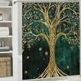 thumbnail image 6 of Patifu Tree of Life Bathroom Shower Curtain Set with Hooks, Premium 100% Polyester Fabric, Waterproof, Vibrant HD Print, Easy Installation, Easy Maintenance 36"x72, 6 of 7