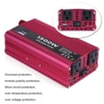 thumbnail image 4 of 1500W Inversor de Corriente para Auto y Carro, 12V DC a 110V AC Convertidor de Corriente Auto con 2 Salidas de AC y un Puerto USB de 2.1A Onda Sinusoidal Modificada Inversor Unbranded QC03315, 4 of 7