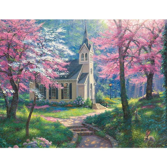 Cobble Hill, Cherry Blossom Chapel, 35 Pieces, Jigsaw Puzzle