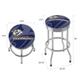 thumbnail image 2 of Trademark Gameroom Nashville Predators Logo Chrome Ribbed Barstool, 2 of 5
