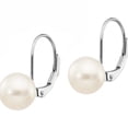 thumbnail image 2 of Finest Gold 14K White Gold 8-8.5 mm Pearl Leverback Earrings Mounting, 2 of 2