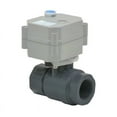 thumbnail image 1 of DN20 3/4" Two wires control Normally Open Electric Ball Valve,AC110-230V PVC Motorized Ball Valve，With indication and manual, 1 of 5
