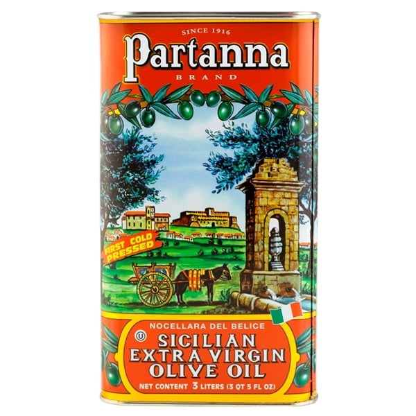 Partanna Extra Virgin Olive Oil 101 oz Tin