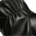 thumbnail image 6 of AWZXDE Water-Proof Winter Women's Touchscreen Leather Lined Mittens Gloves for Comfort and Warmth Black,One Size, 6 of 9