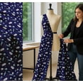 thumbnail image 5 of Soimoi Blue Cotton Cambric Fabric Astronaut & Planet Galaxy Printed Craft Fabric by the Yard 42 Inch Wide, 5 of 7