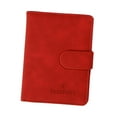 thumbnail image 2 of PU Leather Purse Travel Case Fashion s ID Card Case Durable Cover Holder for Woman and Man red, 2 of 8